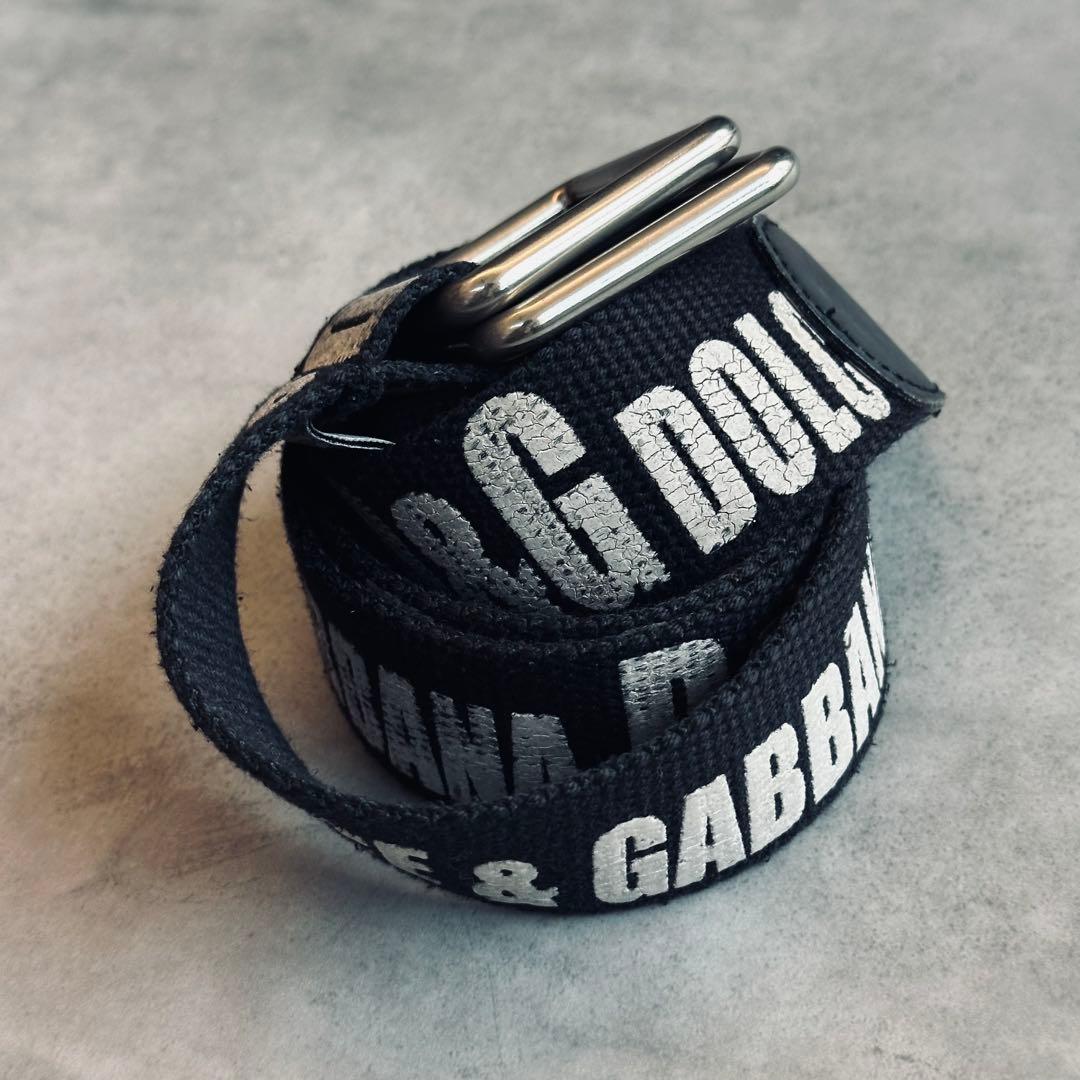 DOLCE&GABBANA ロゴ キャンバスベルト y2k archive 4