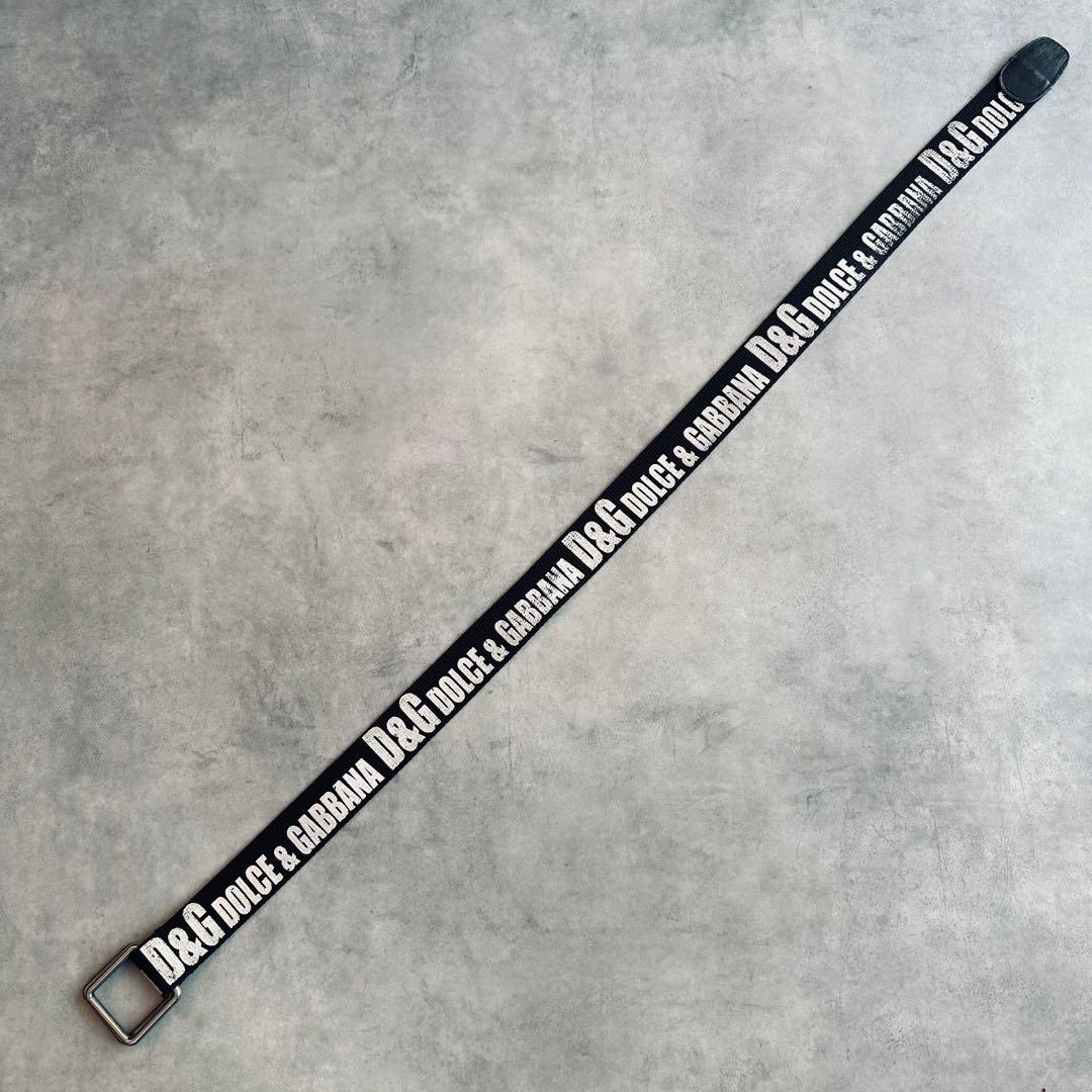 DOLCE&GABBANA ロゴ キャンバスベルト y2k archive 6