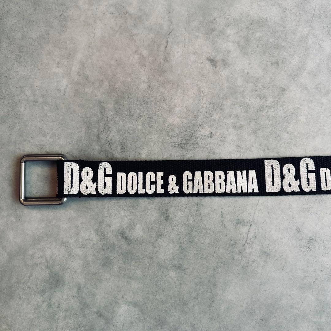 DOLCE&GABBANA ロゴ キャンバスベルト y2k archive 7