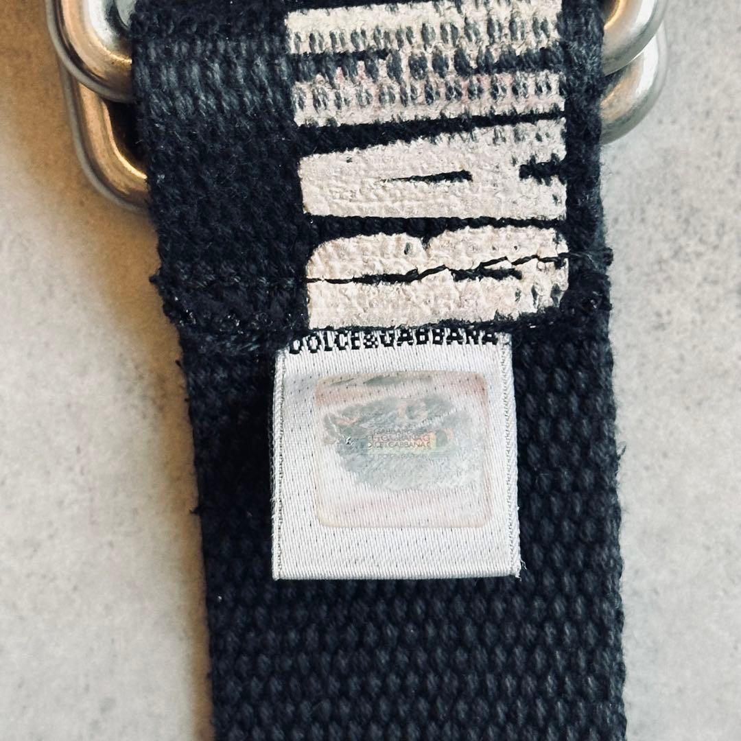 DOLCE&GABBANA ロゴ キャンバスベルト y2k archive 9