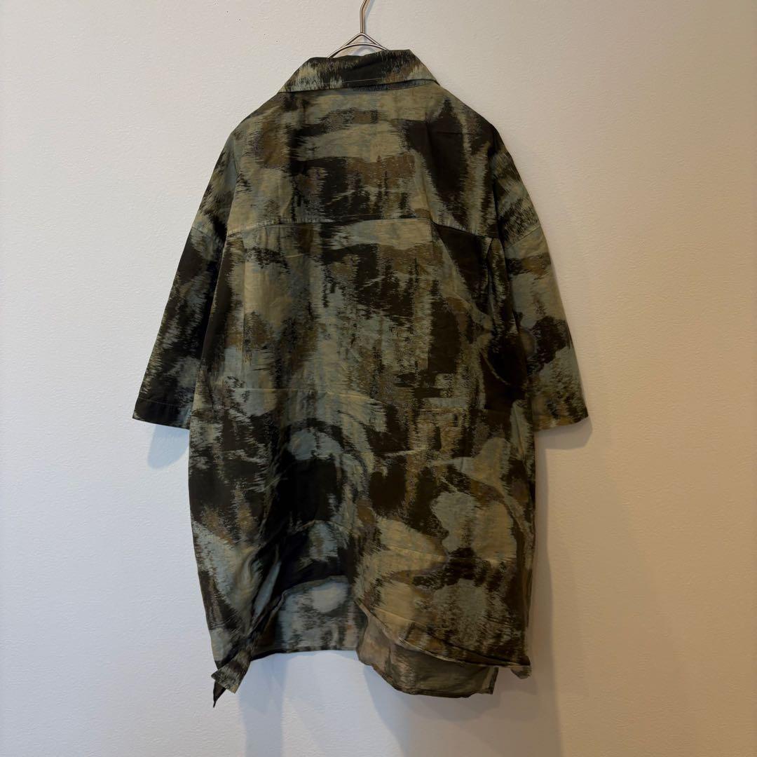 アーバンレヴィヴォ　総柄 半袖シャツ ビッグシルエット L 大きい　迷彩 7