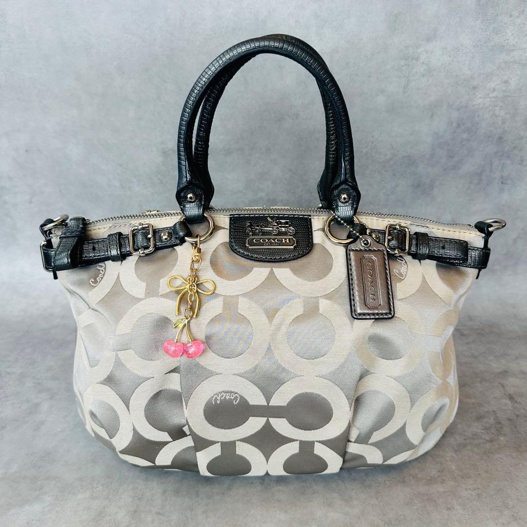 COACH Madison Signature Opart Handbag 2