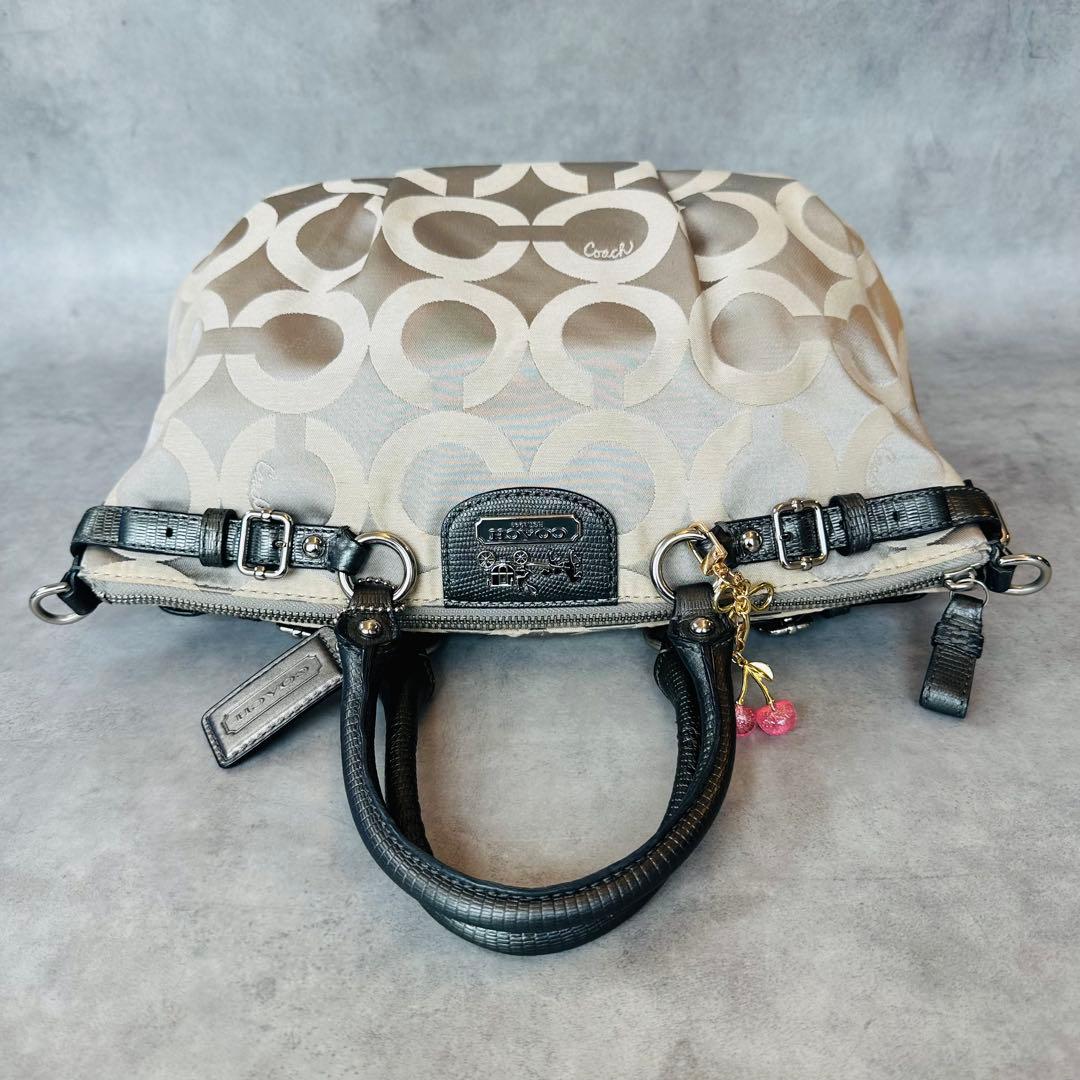 COACH Madison Signature Opart Handbag 6