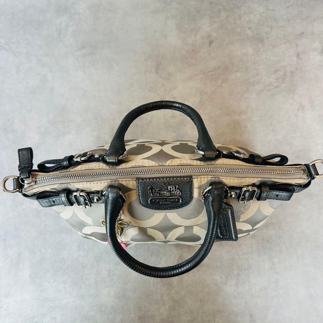 COACH Madison Signature Opart Handbag 10