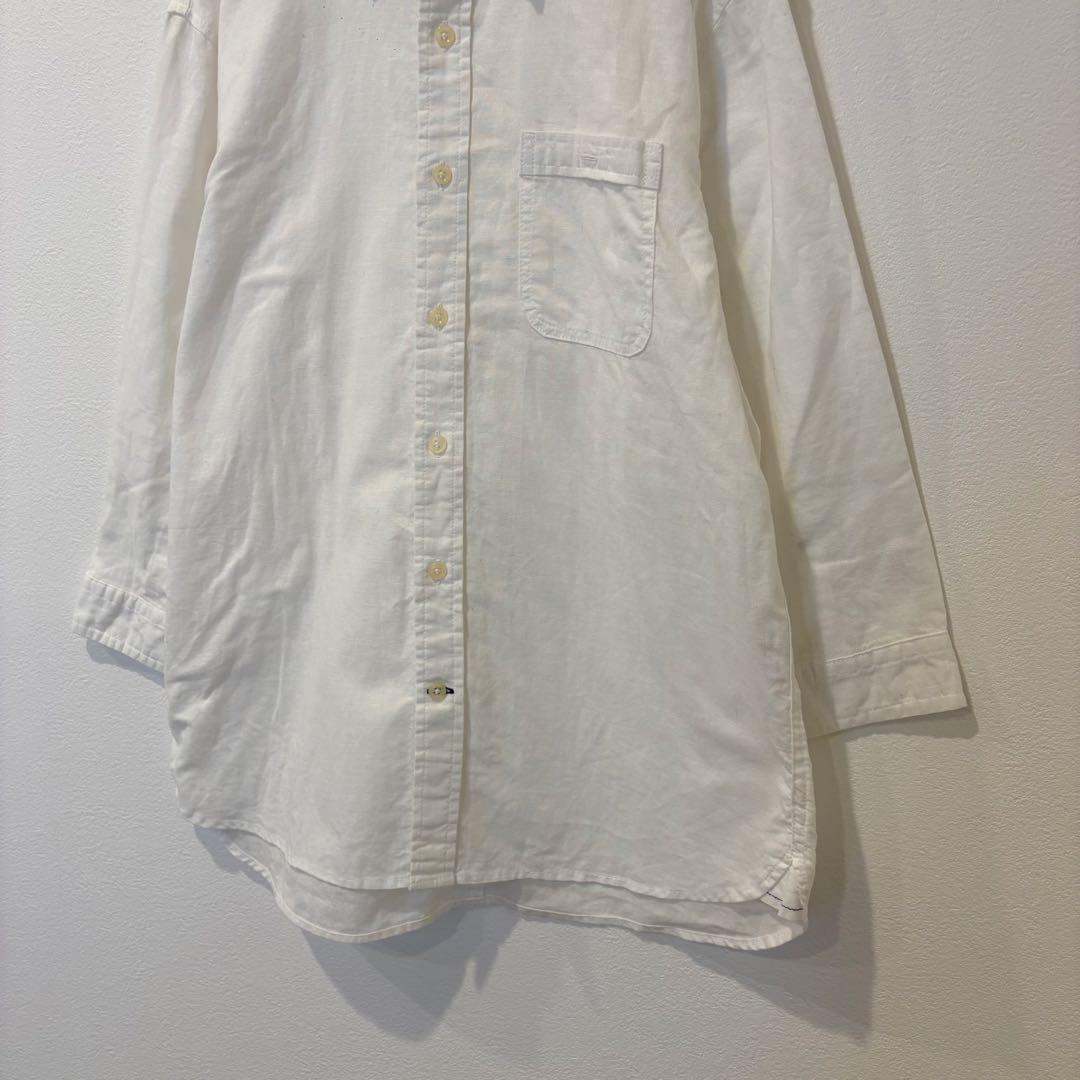 Beno 長袖シャツ 七分袖 胸ポケット 白　ホワイト Mサイズ　無地　シンプル 4