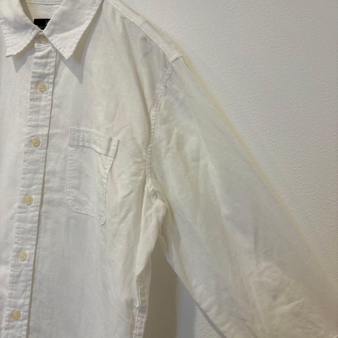 Beno 長袖シャツ 七分袖 胸ポケット 白　ホワイト Mサイズ　無地　シンプル 5