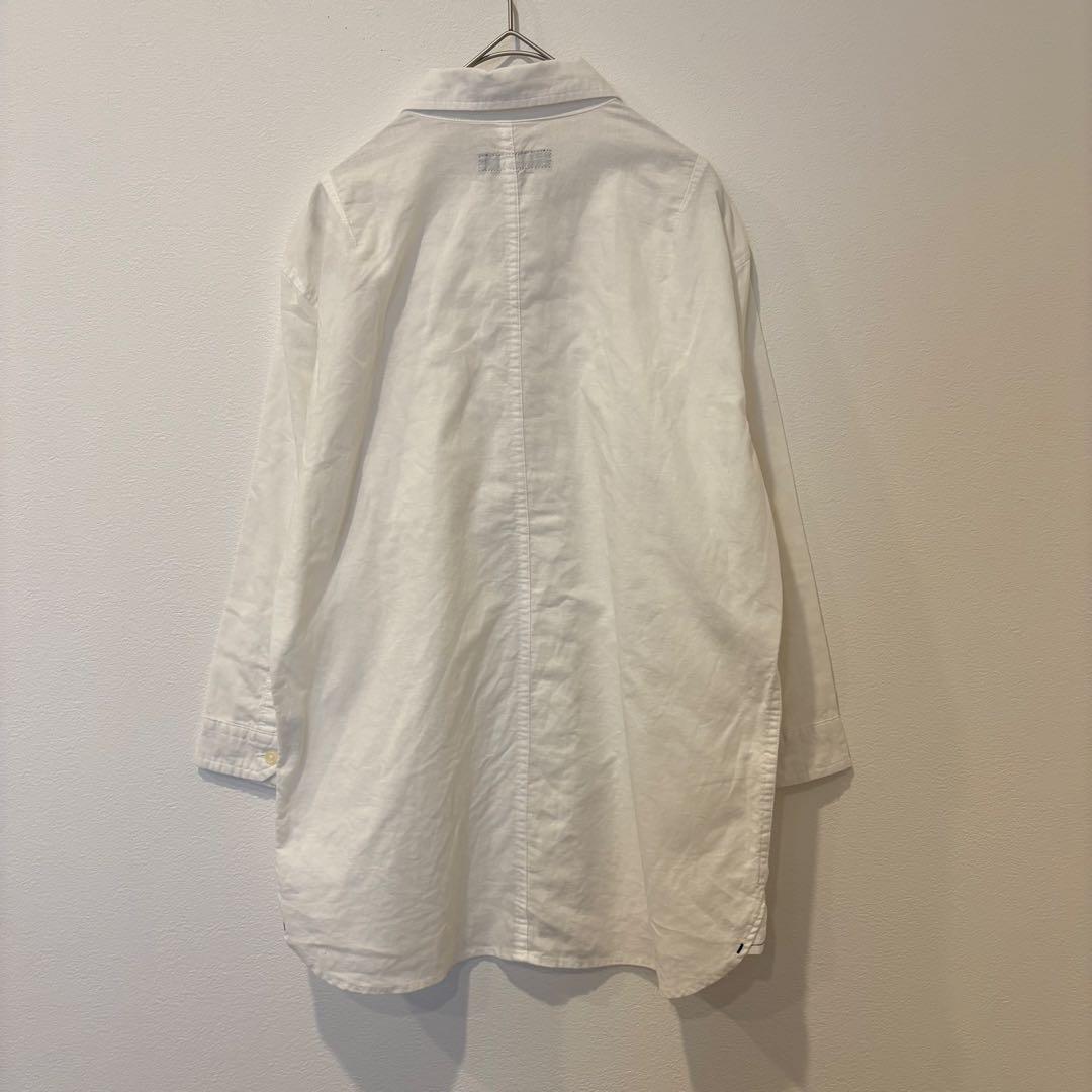 Beno 長袖シャツ 七分袖 胸ポケット 白　ホワイト Mサイズ　無地　シンプル 6