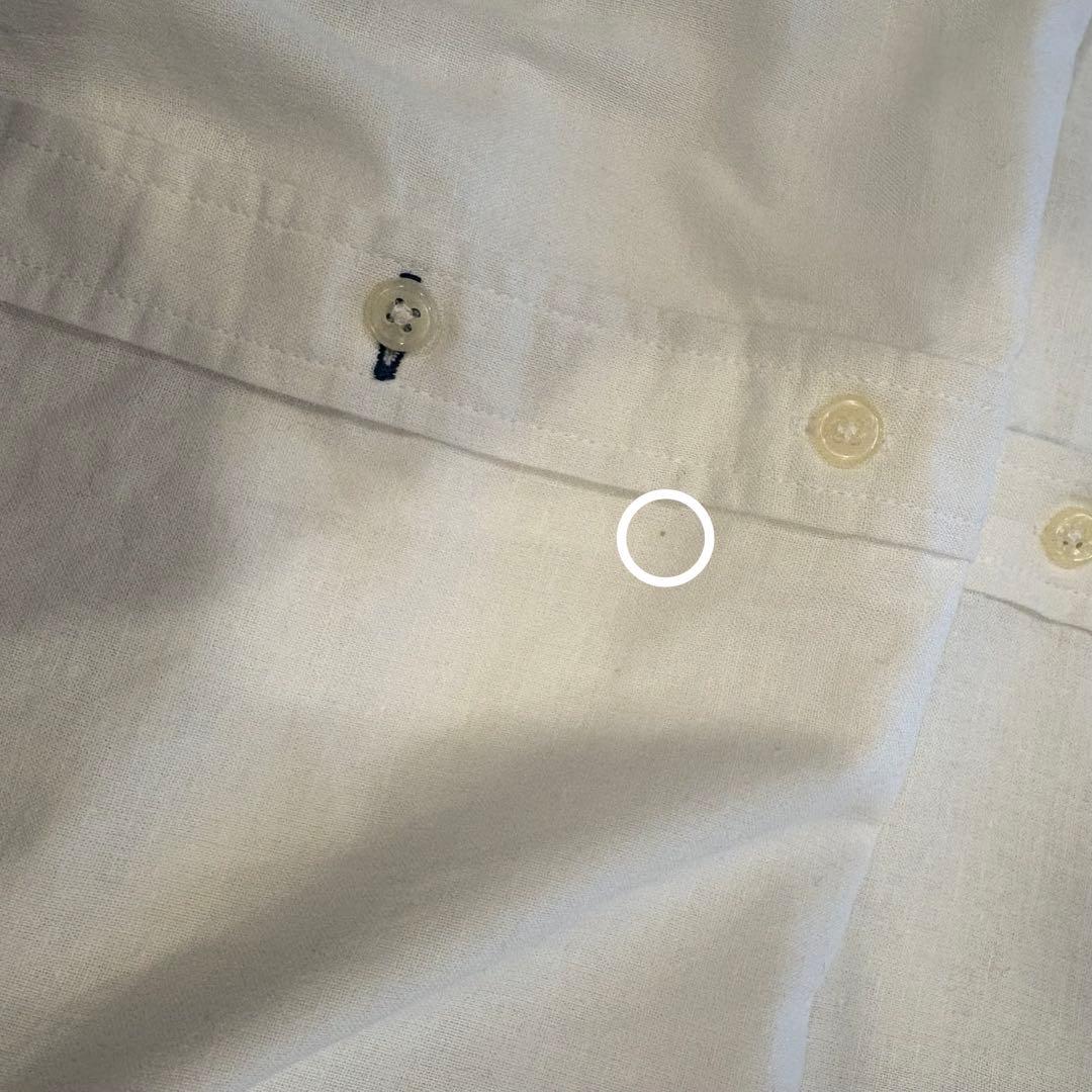 Beno 長袖シャツ 七分袖 胸ポケット 白　ホワイト Mサイズ　無地　シンプル 7