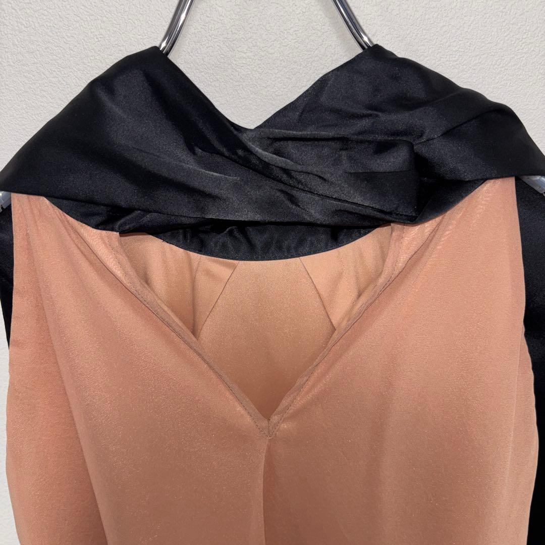 SCOT CLUB ベージュ シフォンフリルノースリーブドレスSヤマダヤd729 13