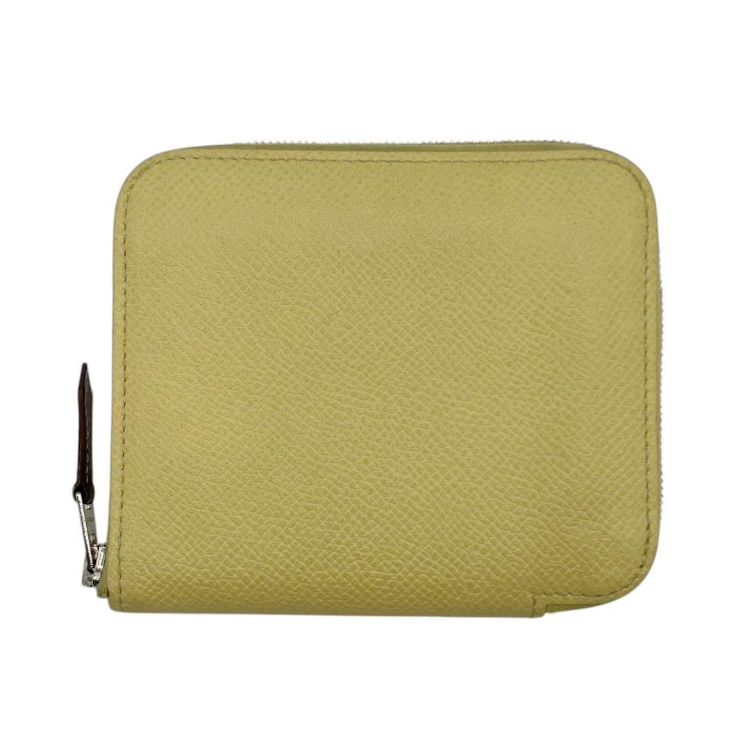 美品✨ エルメス アザップ シルクイン コンパクト イエロー 刻印Z 2