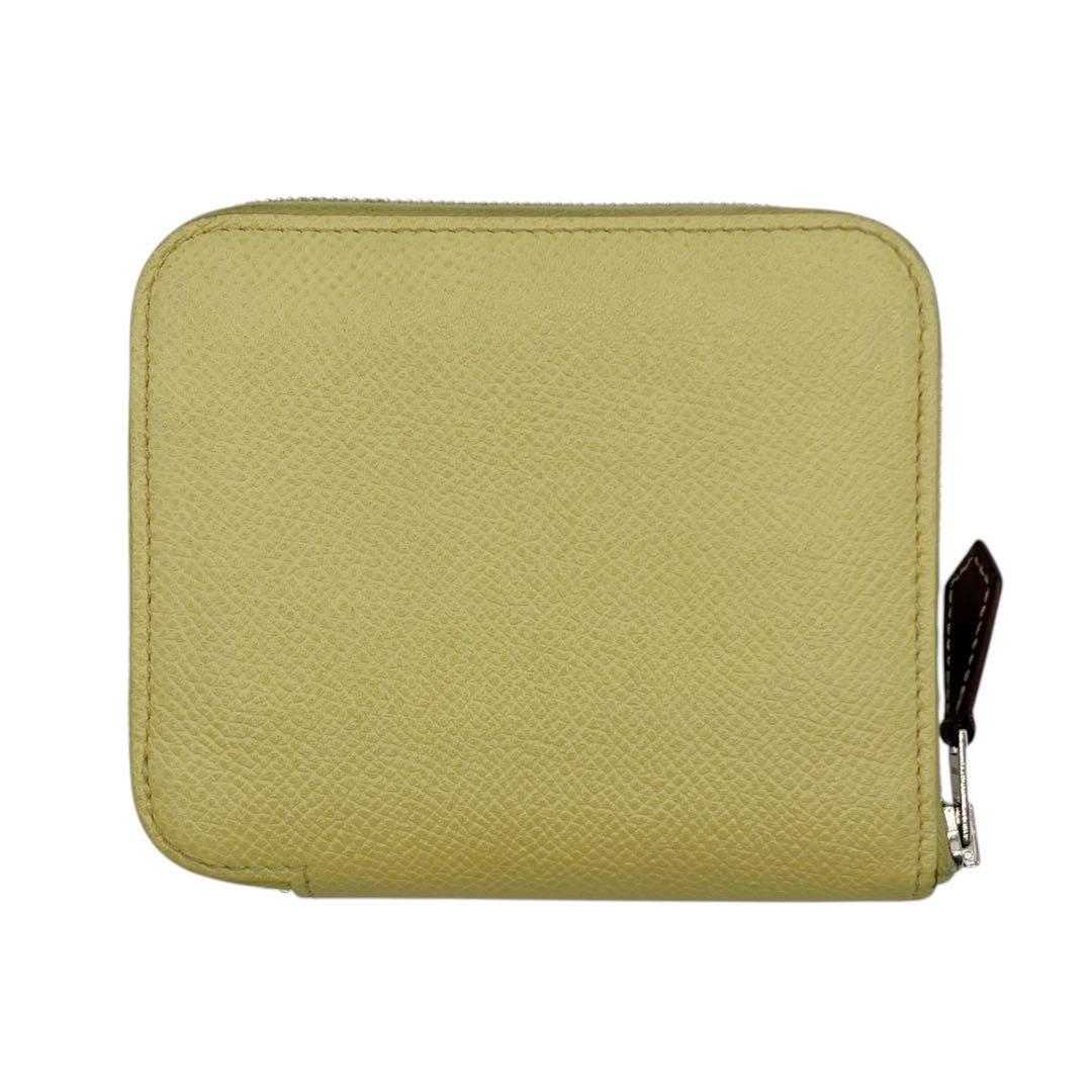 美品✨ エルメス アザップ シルクイン コンパクト イエロー 刻印Z 3