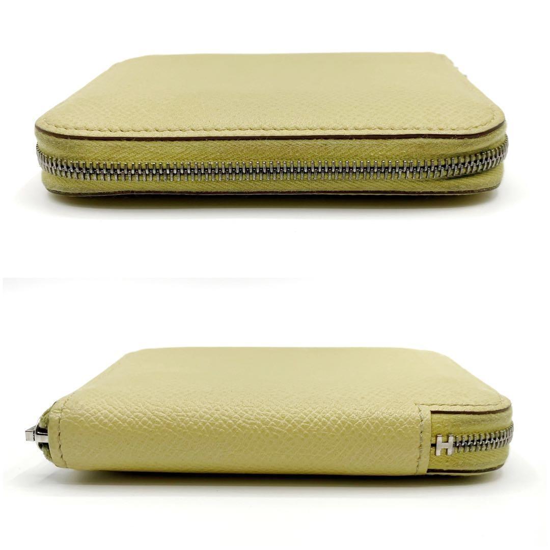 美品✨ エルメス アザップ シルクイン コンパクト イエロー 刻印Z 8