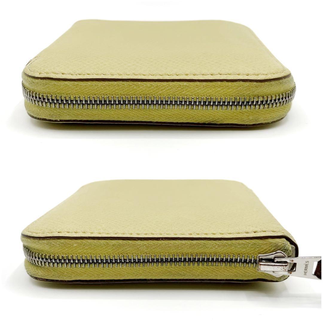 美品✨ エルメス アザップ シルクイン コンパクト イエロー 刻印Z 9