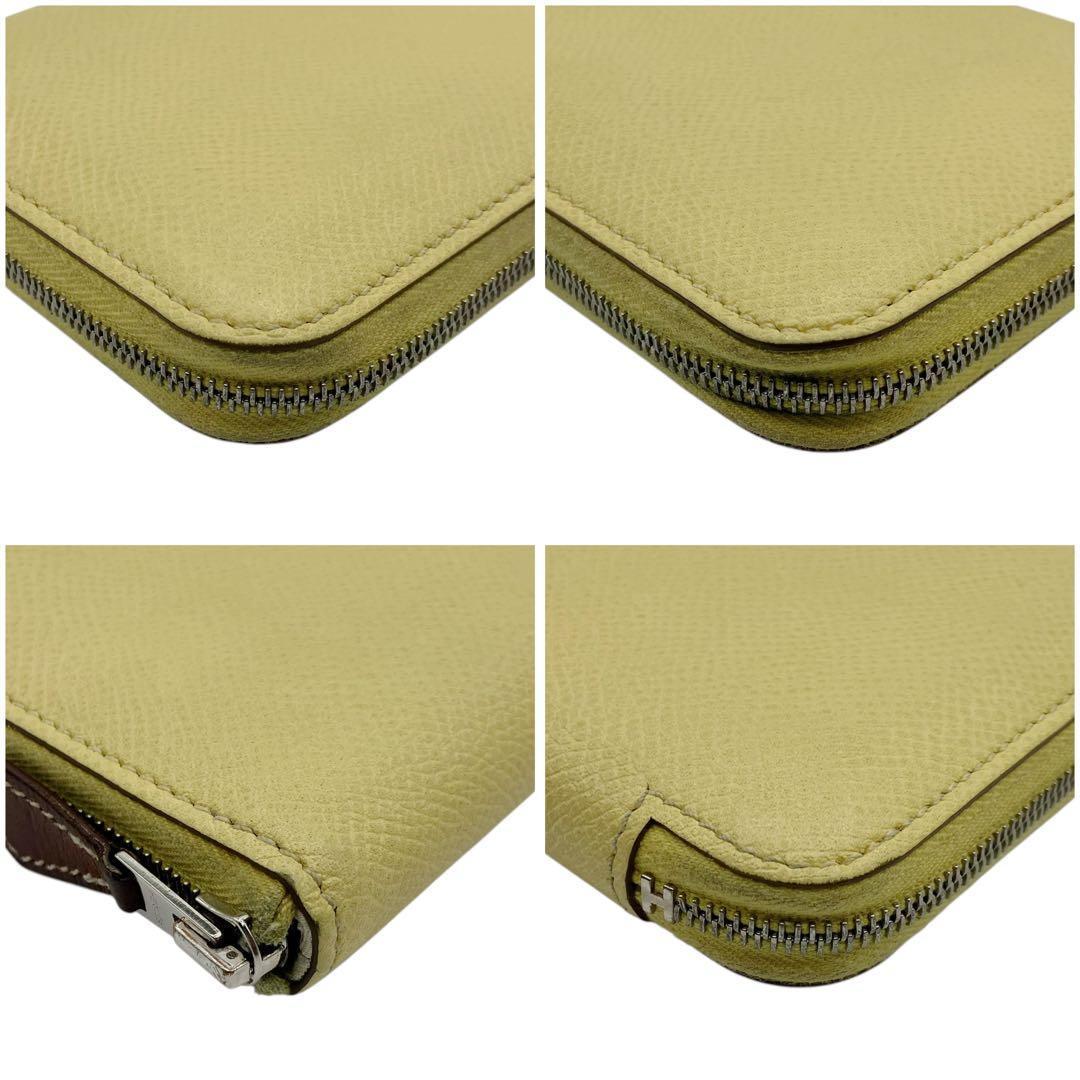 美品✨ エルメス アザップ シルクイン コンパクト イエロー 刻印Z 10