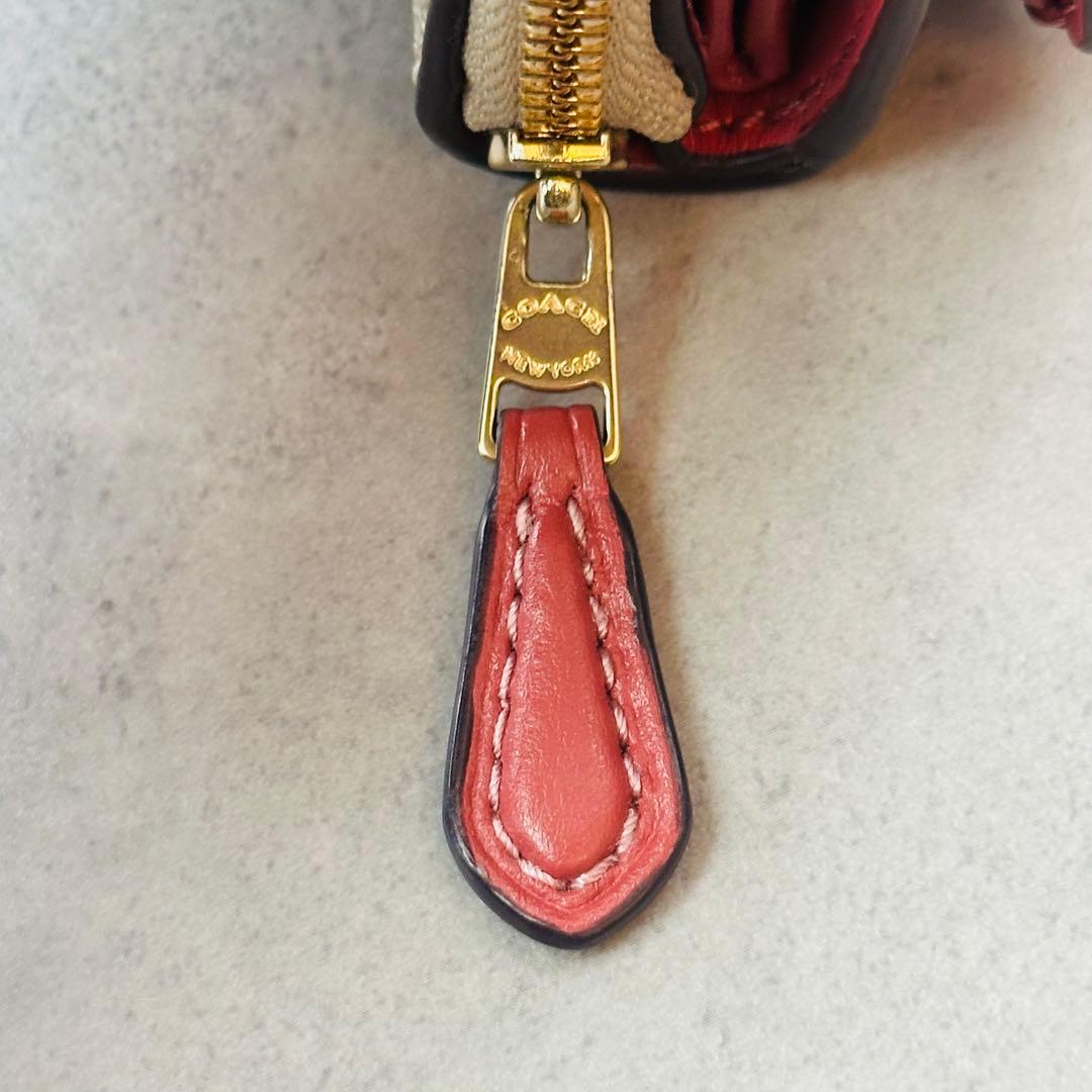 COACH ミニ トライフォールド ウォレット・シグネチャー キャンバス　② 14