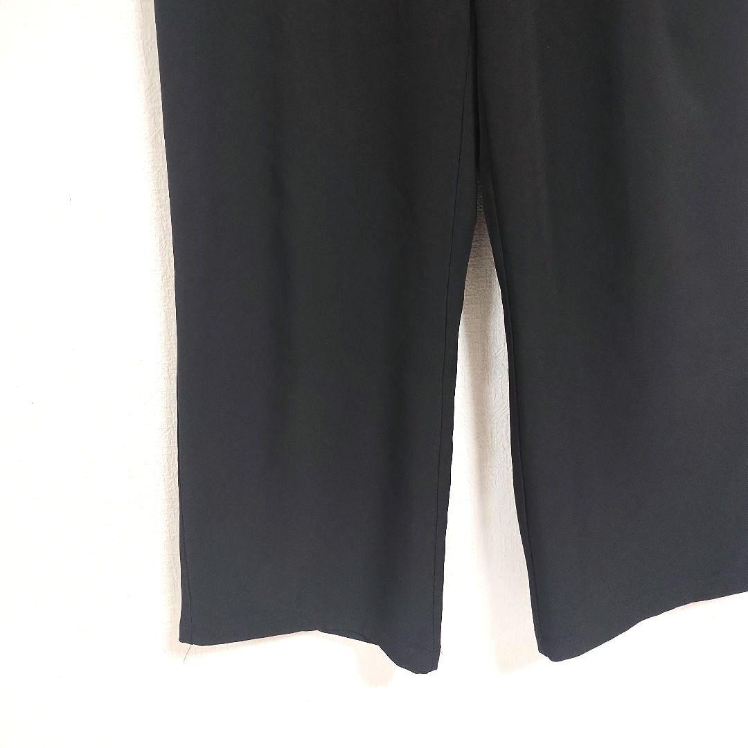 Lovers ラバーズ 黒のワイドパンツ・プリーツ入り L カジュアル オフィス 3