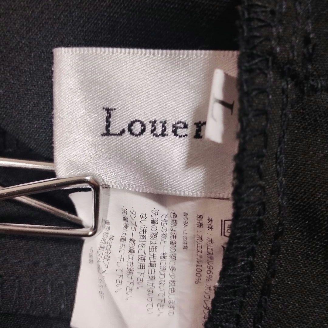 Lovers ラバーズ 黒のワイドパンツ・プリーツ入り L カジュアル オフィス 6