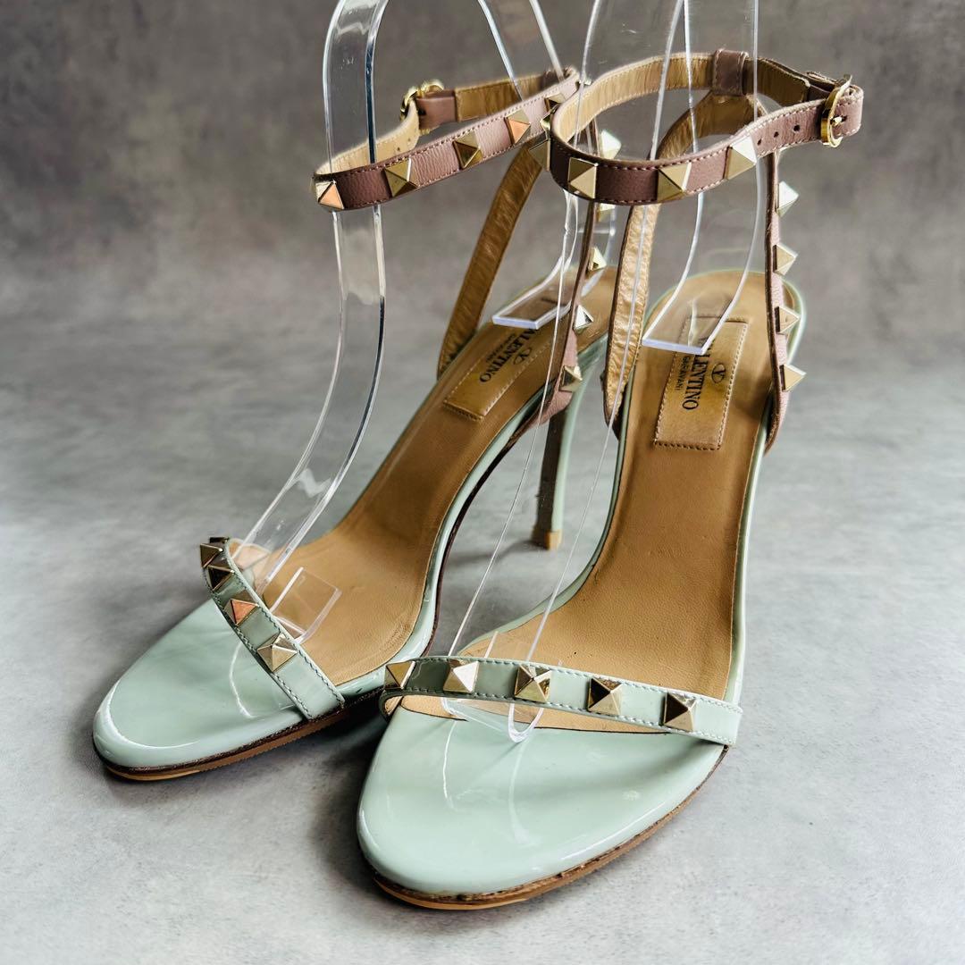 VALENTINO GARAVANI ロックスタッズ アンクルストラップサンダル