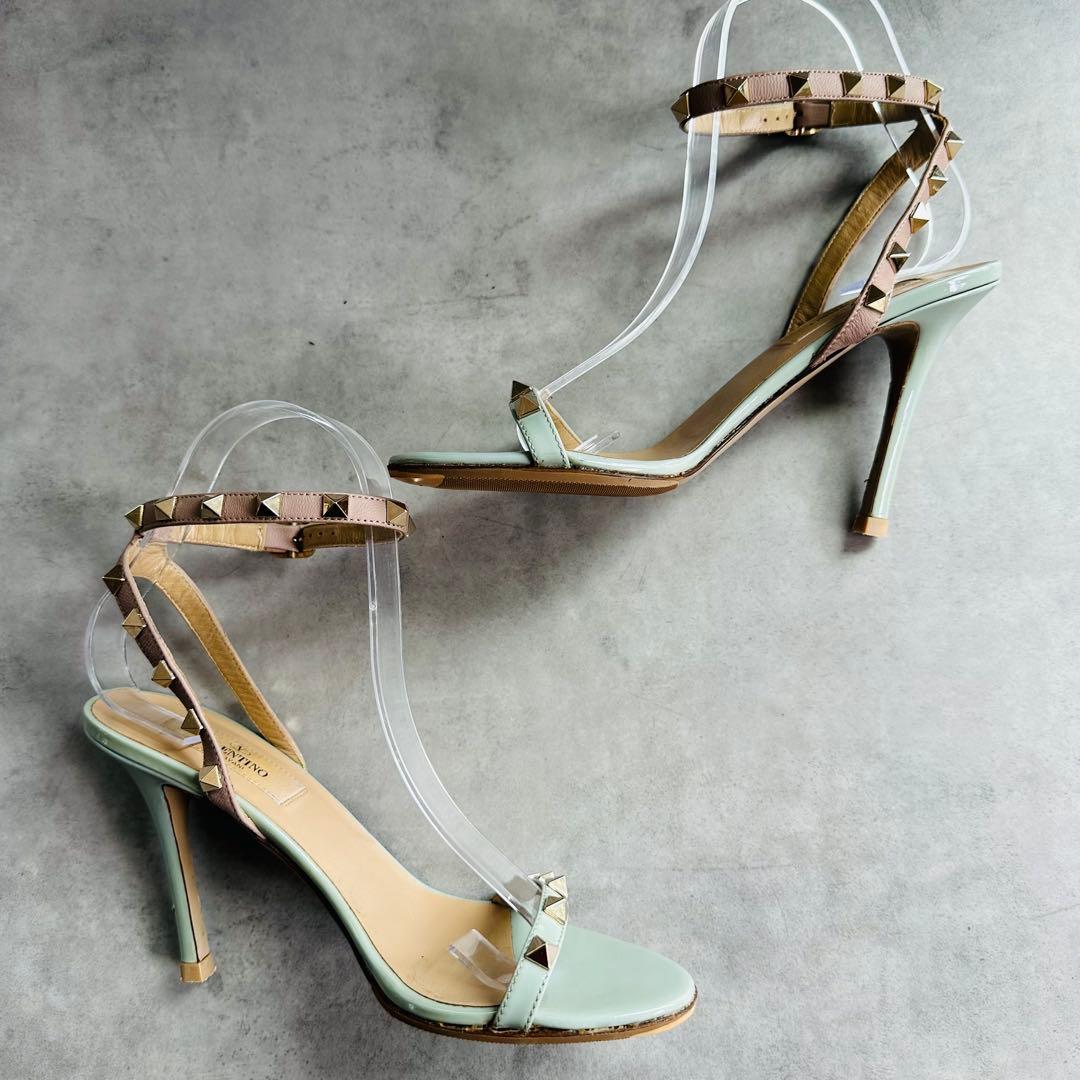 VALENTINO GARAVANI ロックスタッズ アンクルストラップサンダル 6