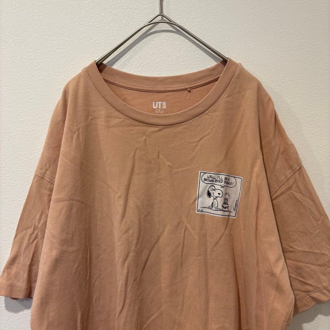 ユニクロ UT スヌーピー 半袖Tシャツ オレンジ　プリント M レディース 2