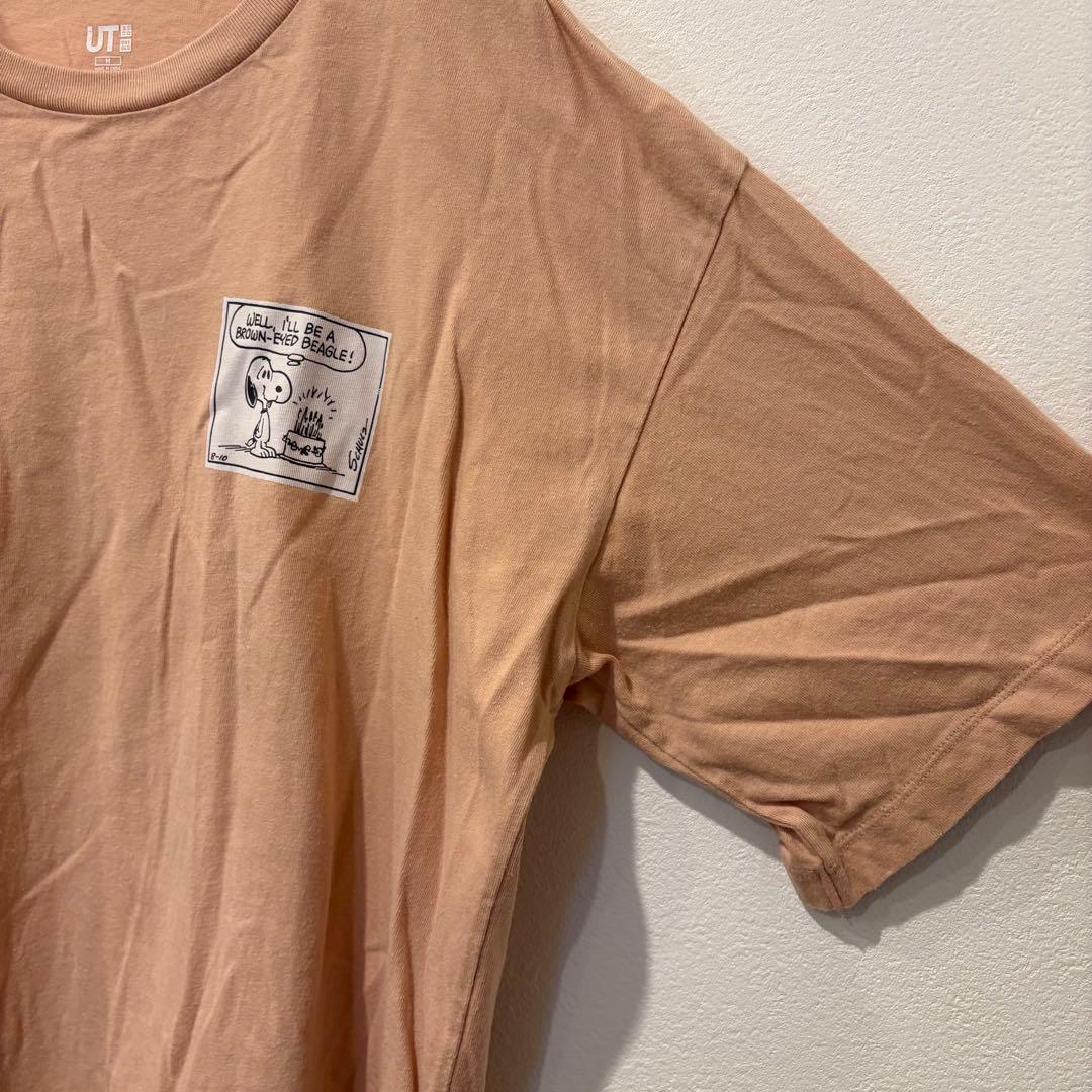 ユニクロ UT スヌーピー 半袖Tシャツ オレンジ　プリント M レディース 5