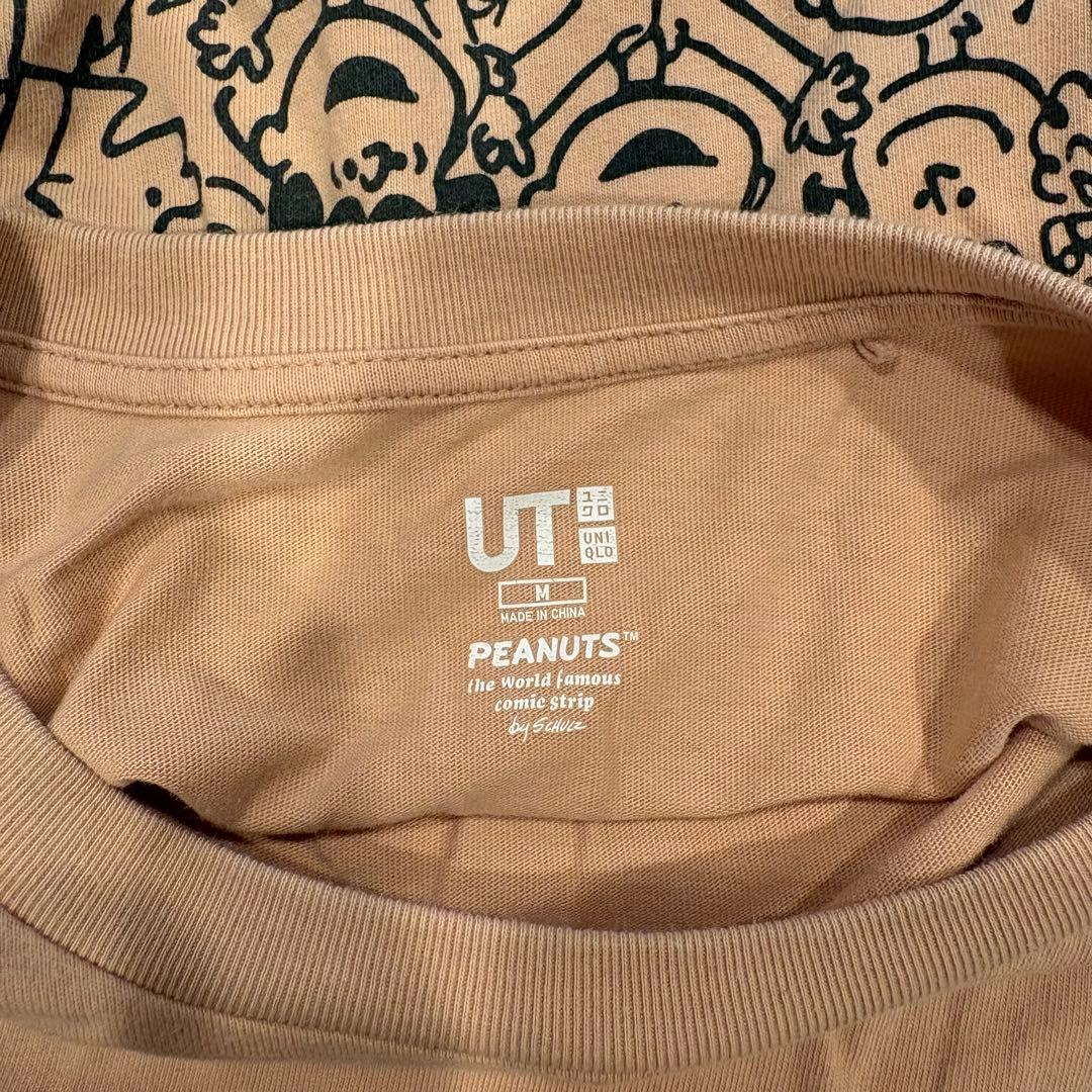 ユニクロ UT スヌーピー 半袖Tシャツ オレンジ　プリント M レディース 7