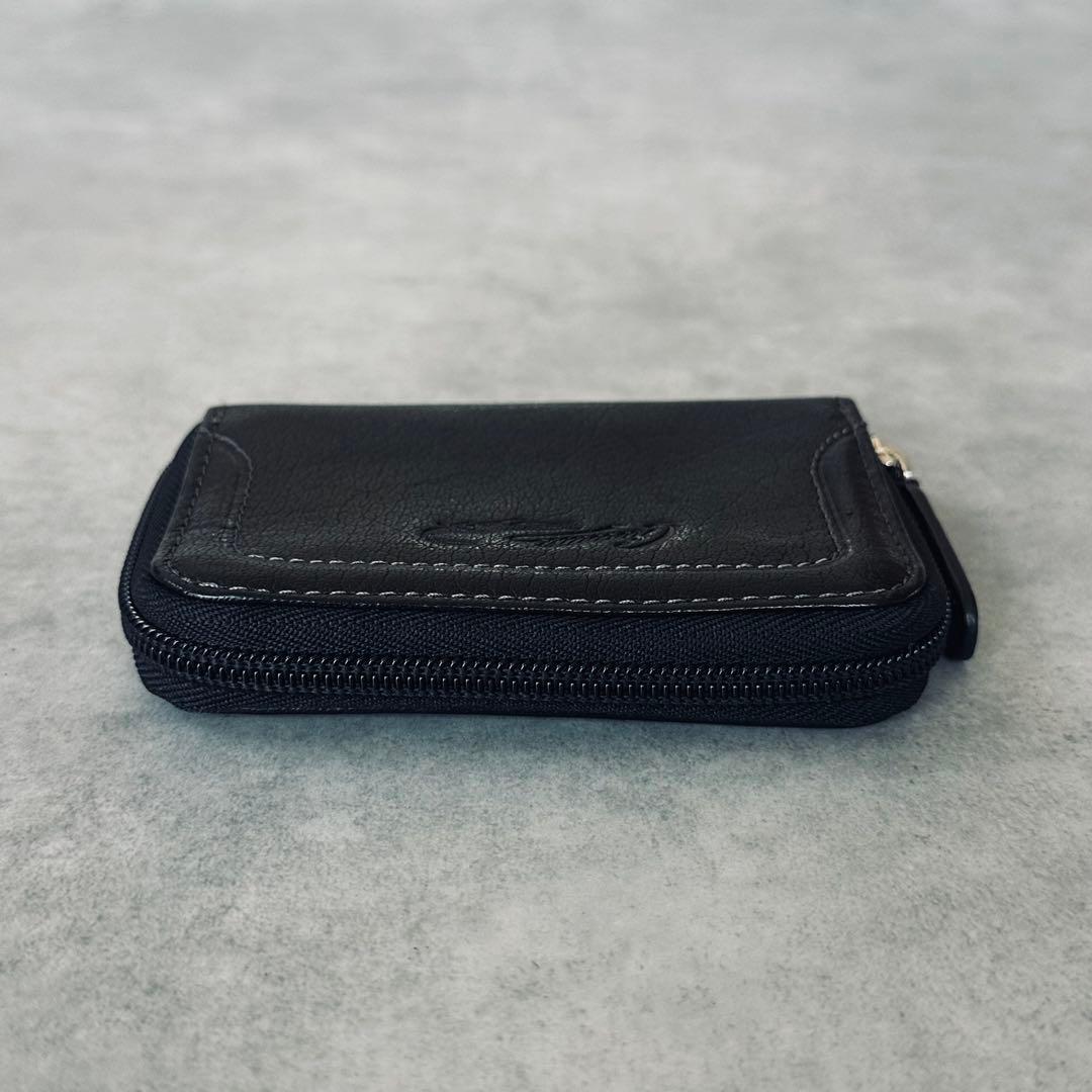 Crocodile オールレザー　ラウンドジップ　コインケース　小銭入れ 黒 4