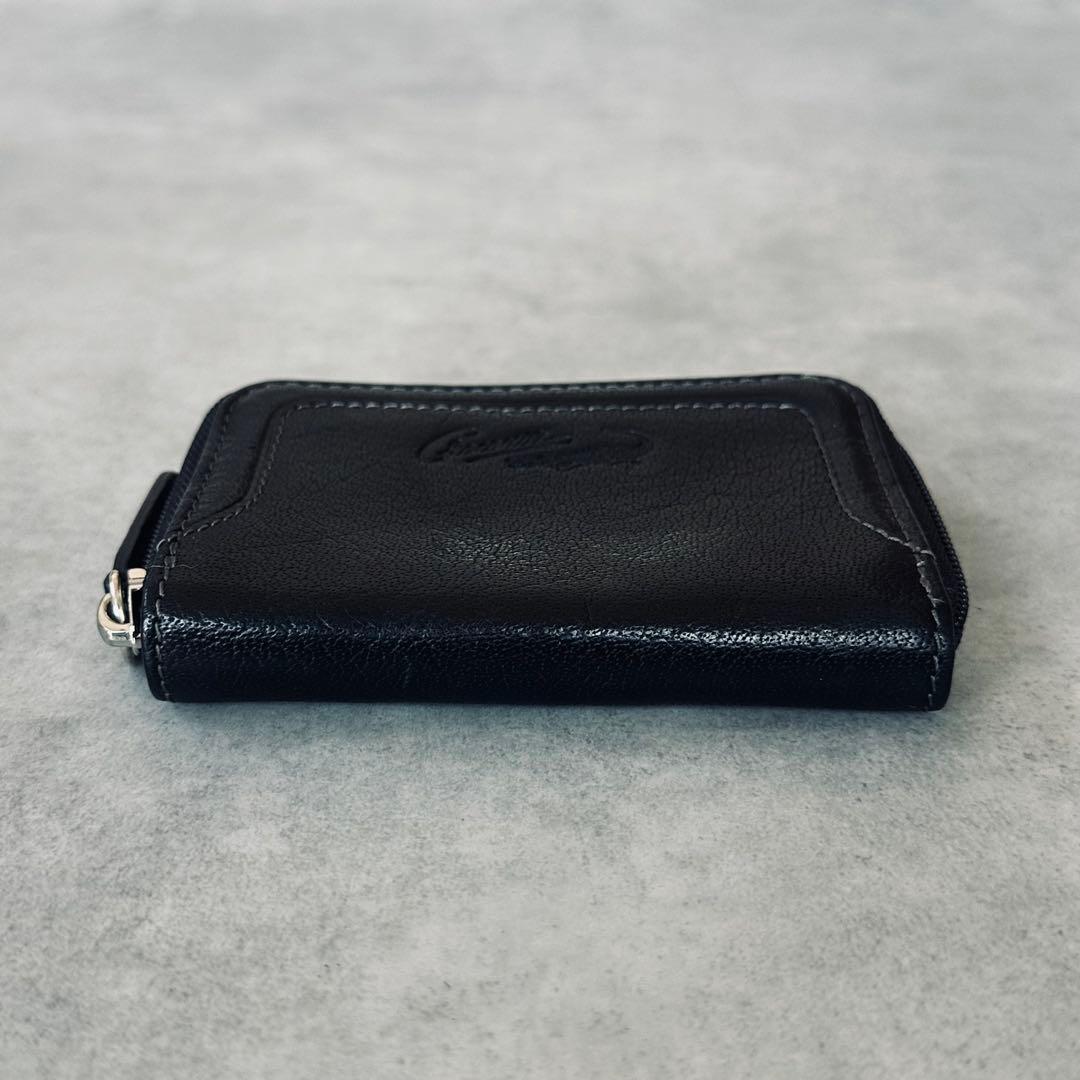 Crocodile オールレザー　ラウンドジップ　コインケース　小銭入れ 黒 5