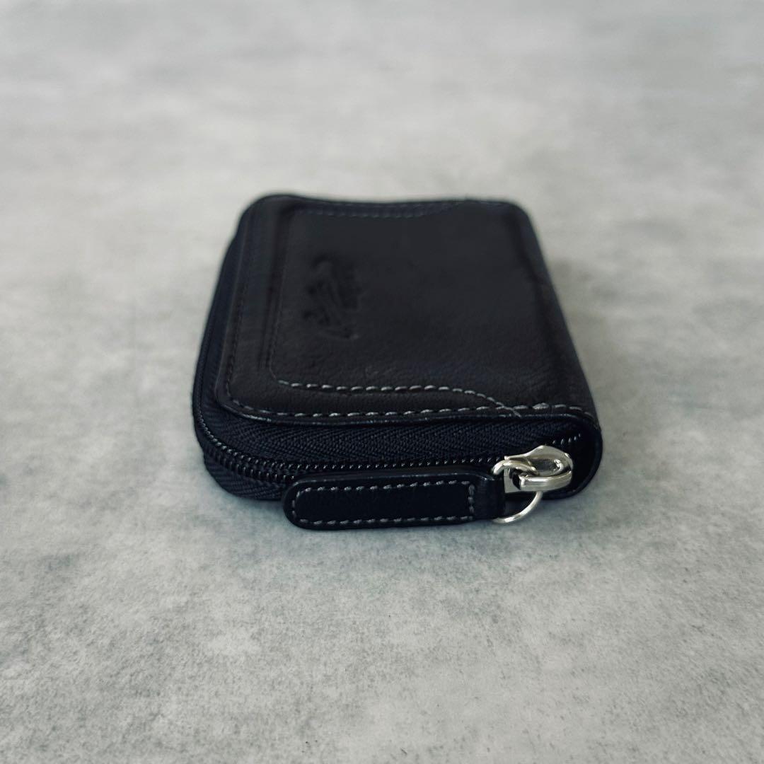 Crocodile オールレザー　ラウンドジップ　コインケース　小銭入れ 黒 6