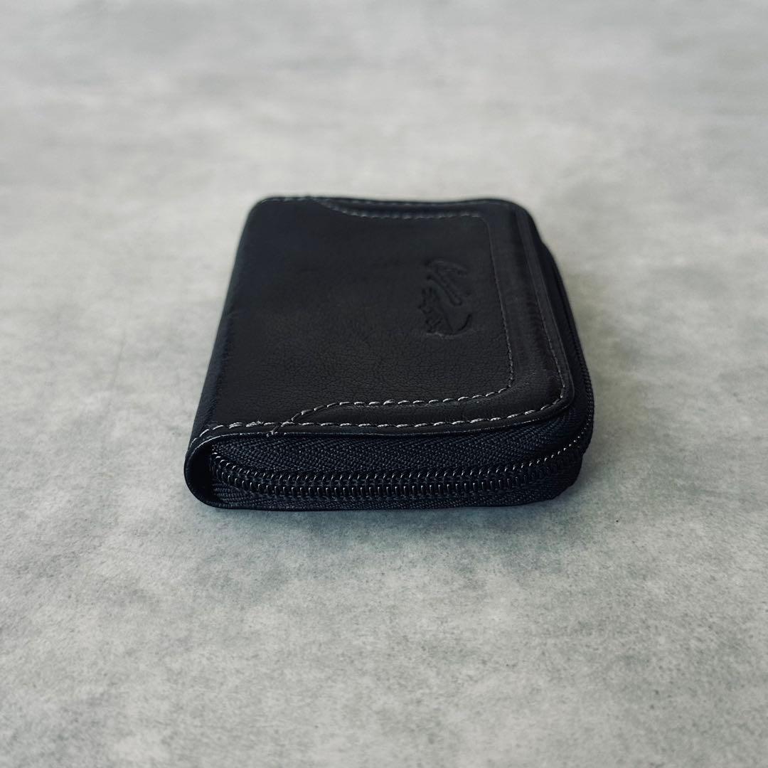 Crocodile オールレザー　ラウンドジップ　コインケース　小銭入れ 黒 7