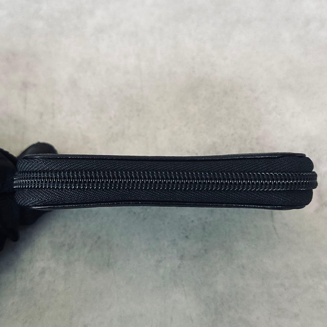 Crocodile オールレザー　ラウンドジップ　コインケース　小銭入れ 黒 8