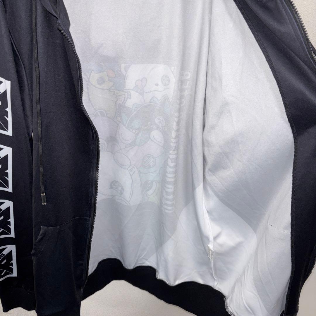 NieR CLOTHING フルジップキャラクターパーカー F ロゴ d675 15