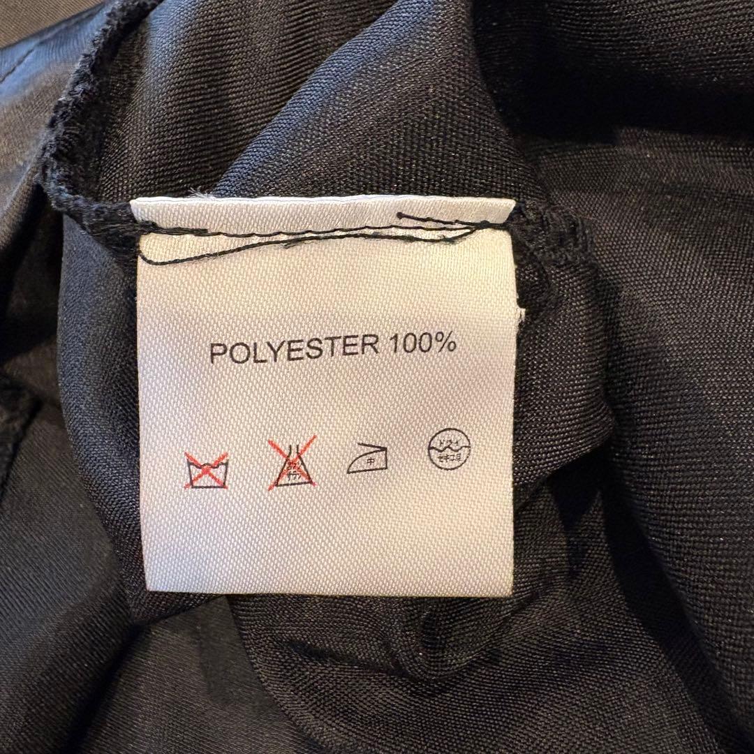 ドレス 膝丈　ワンピース　チュール リボン 黒　ブラック S レース　フリル 7