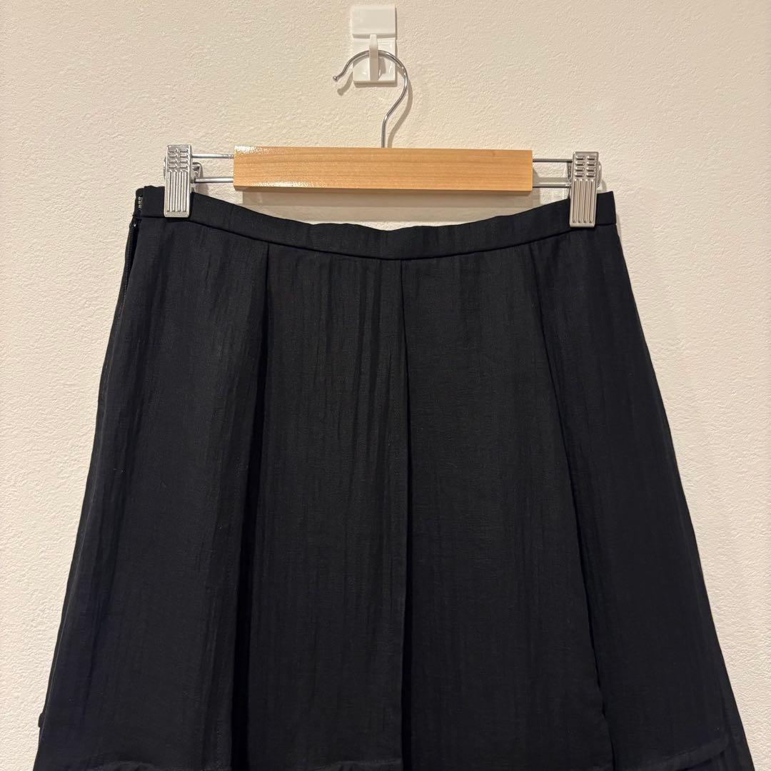 ミュゼ フレア スカート ロング 黒　ブラック M相当 上品 きれいめ Aライン 2