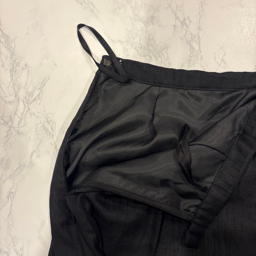 ミュゼ フレア スカート ロング 黒　ブラック M相当 上品 きれいめ Aライン 5