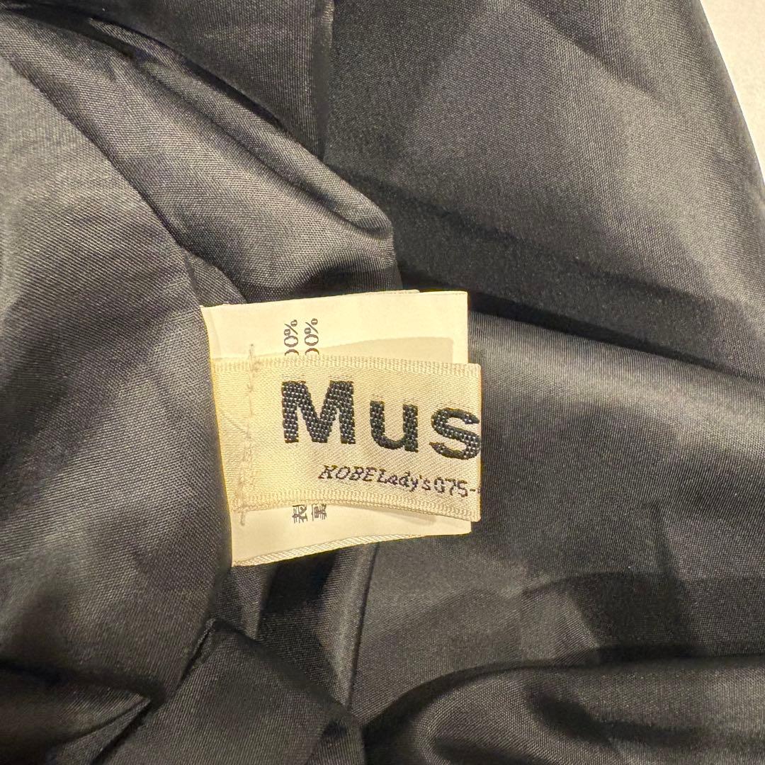 ミュゼ フレア スカート ロング 黒　ブラック M相当 上品 きれいめ Aライン 6