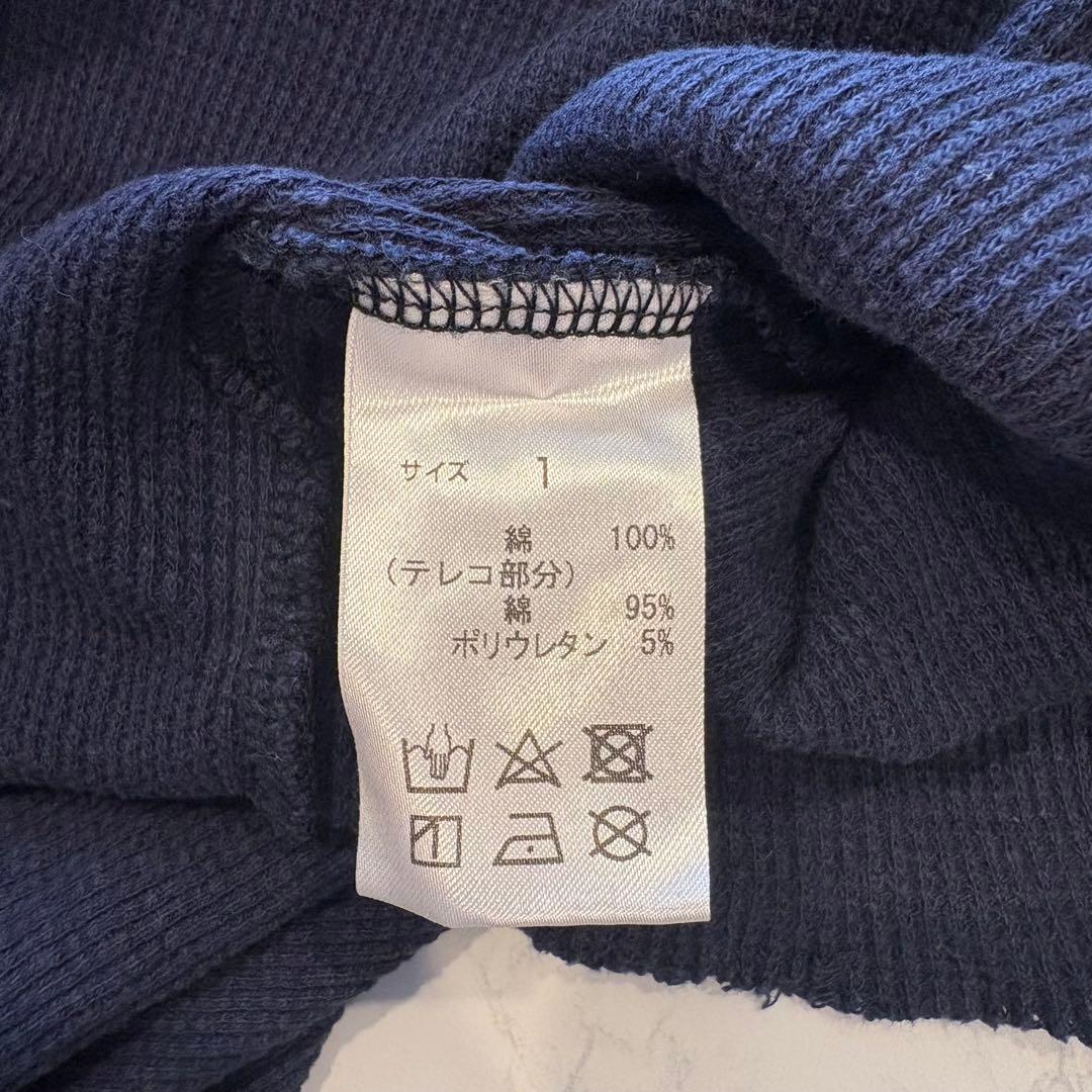 ナルファクトリー ワッフル ロンT ロゴ 紺色　ネイビー 1 長袖　トレーナー 8