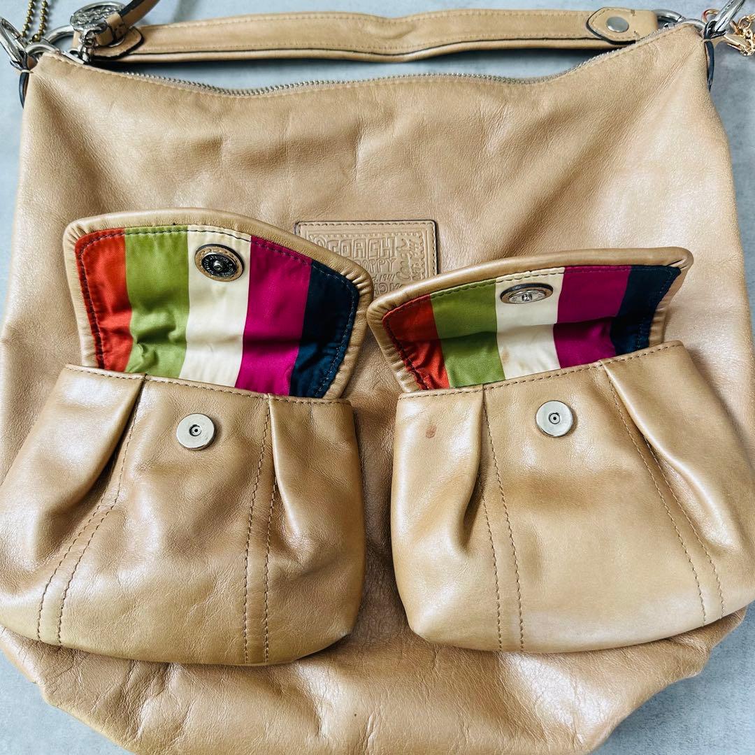 Y2K COACH Poppy Double Pocket 2way Bag ① 15