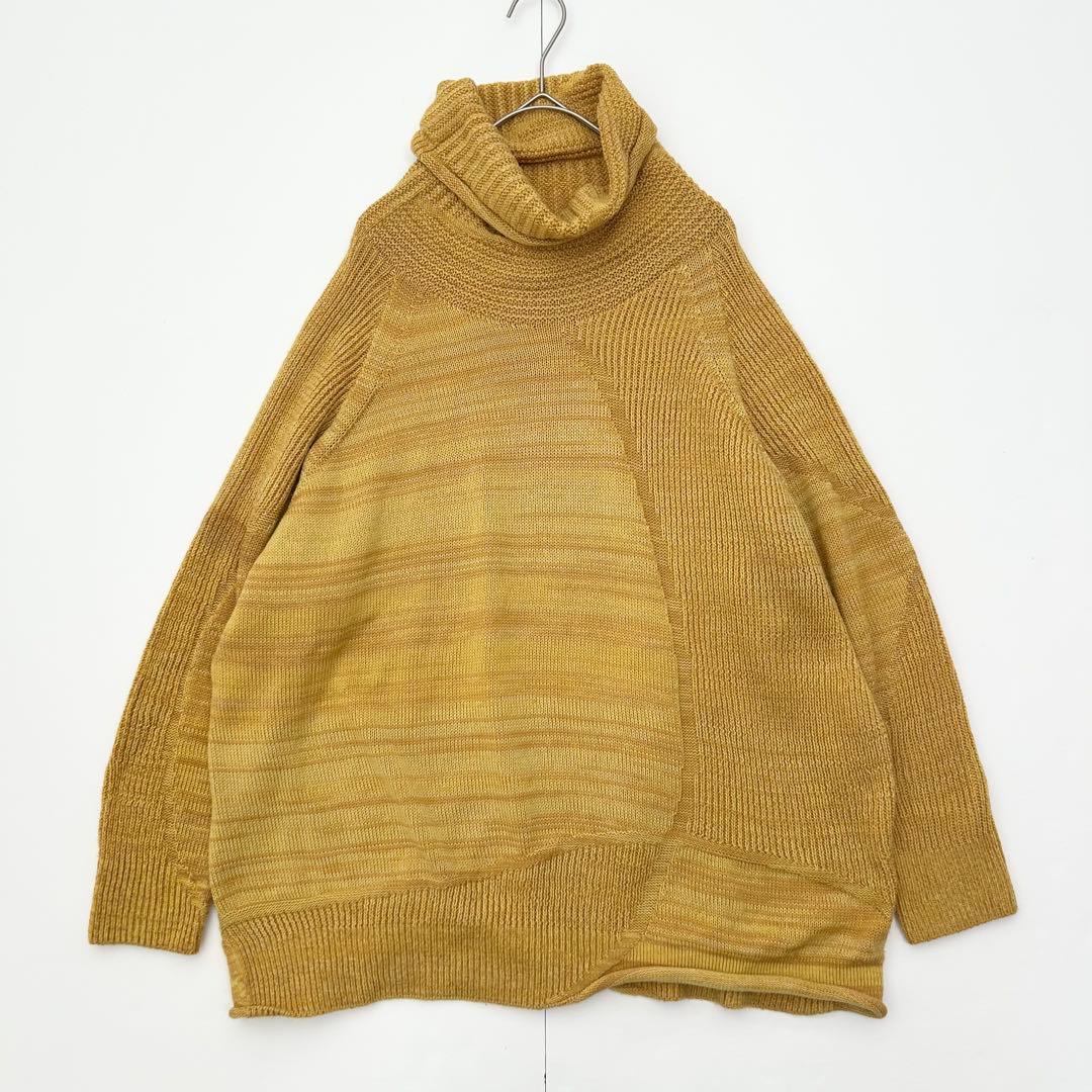 美品✨tamaki niime タマキニイメ　ニット　タートルネック　イエロー