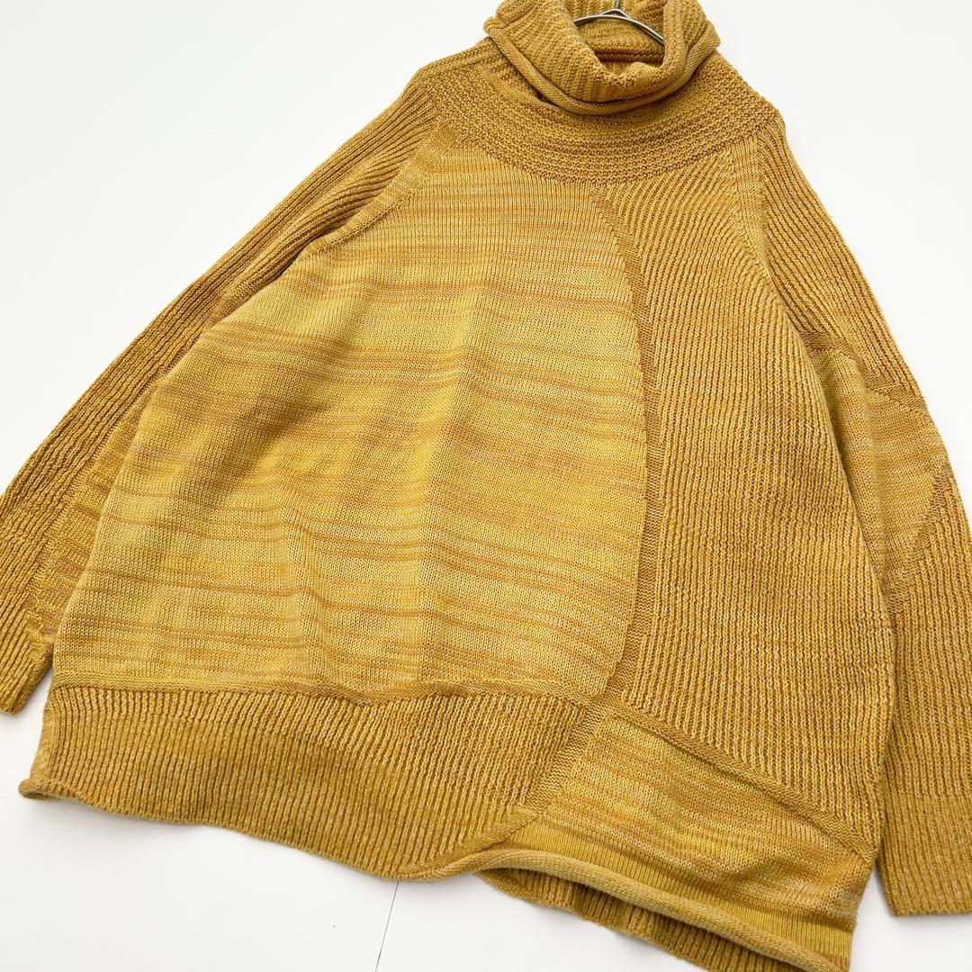 美品✨tamaki niime タマキニイメ　ニット　タートルネック　イエロー 2