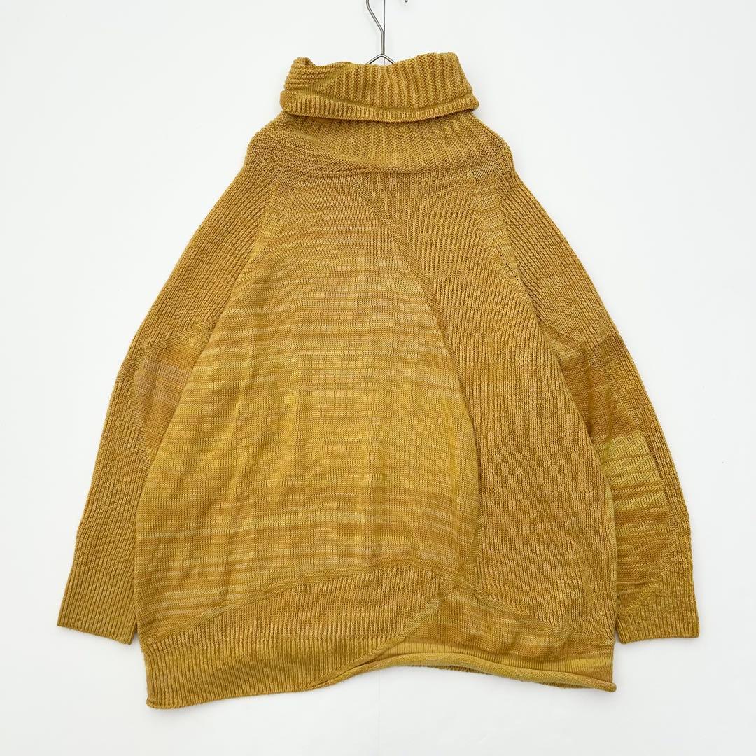 美品✨tamaki niime タマキニイメ　ニット　タートルネック　イエロー 6