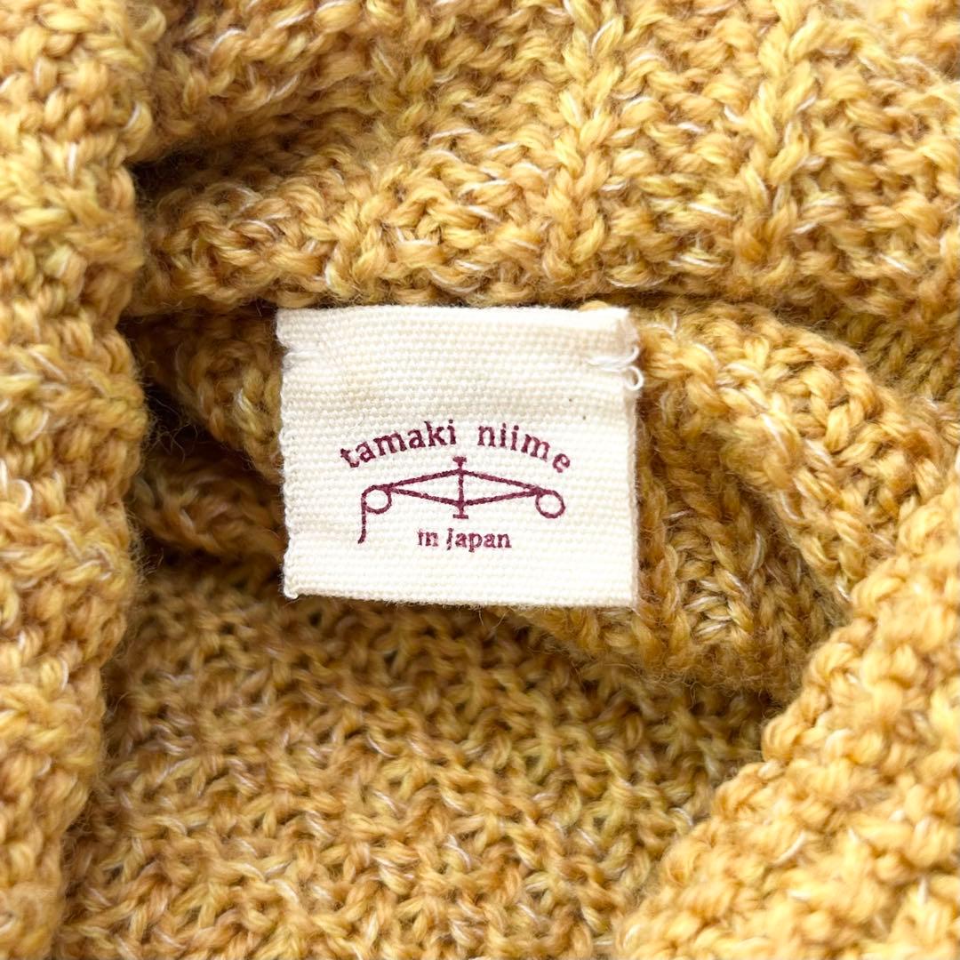 美品✨tamaki niime タマキニイメ　ニット　タートルネック　イエロー 7