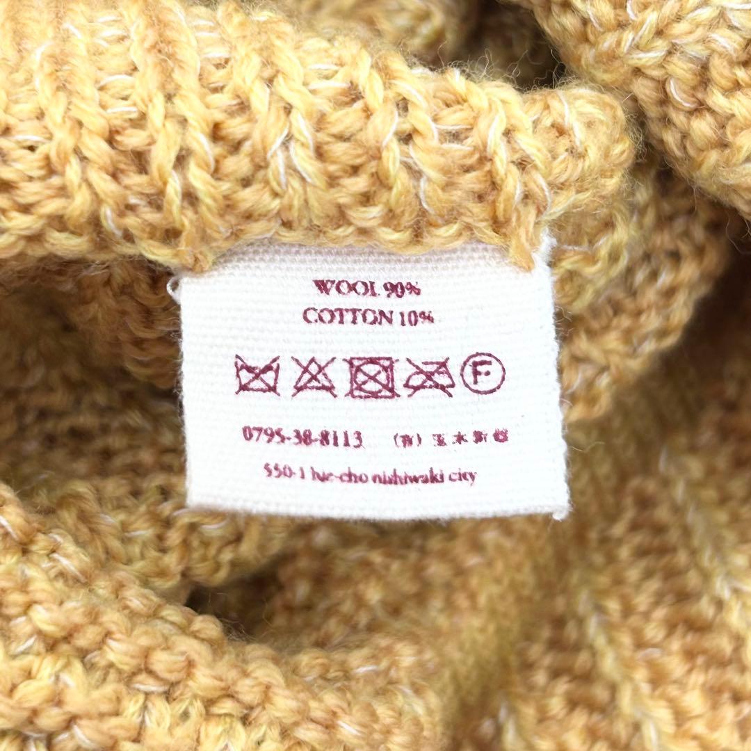 美品✨tamaki niime タマキニイメ　ニット　タートルネック　イエロー 8