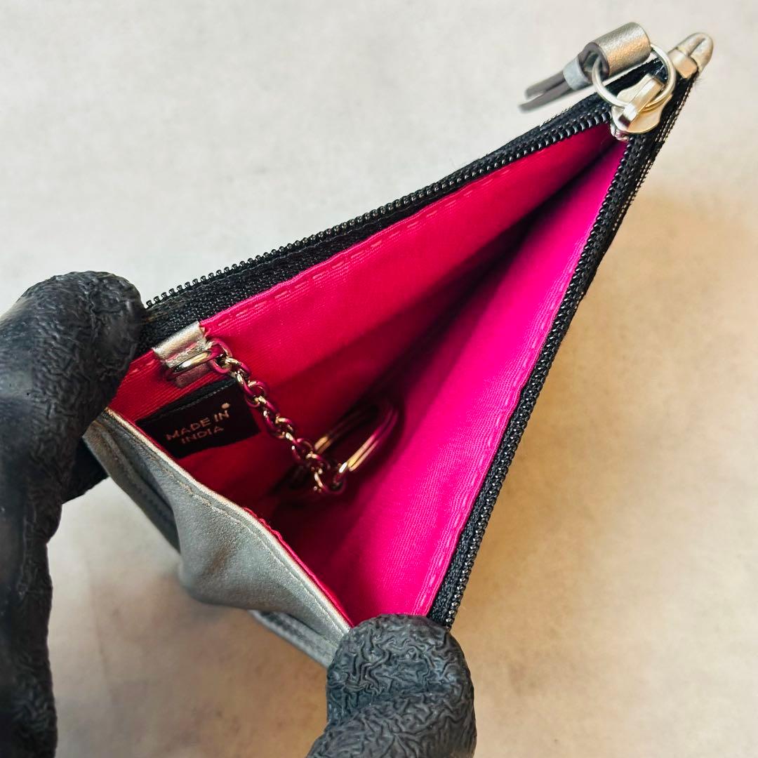 COACH シグネチャー コインケース　カードケース　シルバー　ネイビー 11