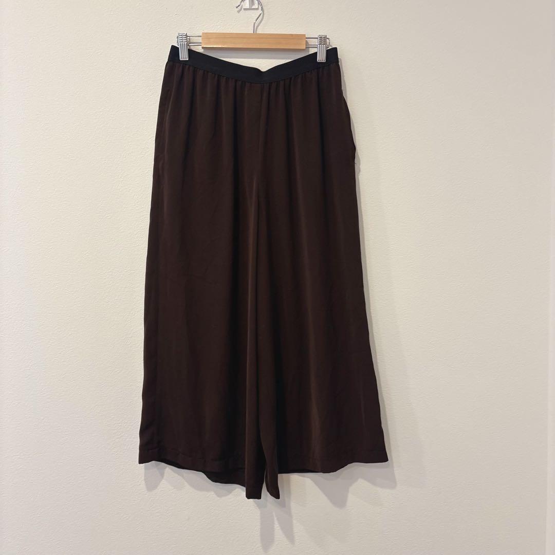 HIROKO BIS ガウチョ パンツ 茶 ブラウン　11 M相当 ワイド