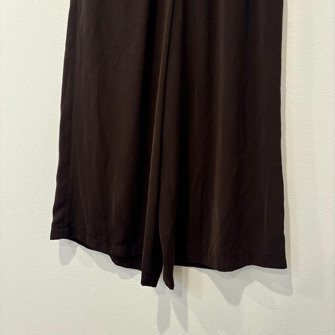 HIROKO BIS ガウチョ パンツ 茶 ブラウン　11 M相当 ワイド 3