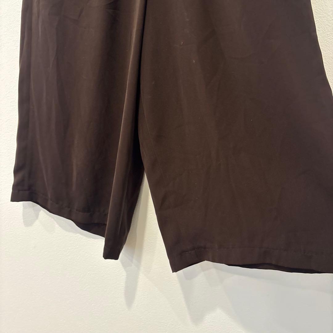 HIROKO BIS ガウチョ パンツ 茶 ブラウン　11 M相当 ワイド 4
