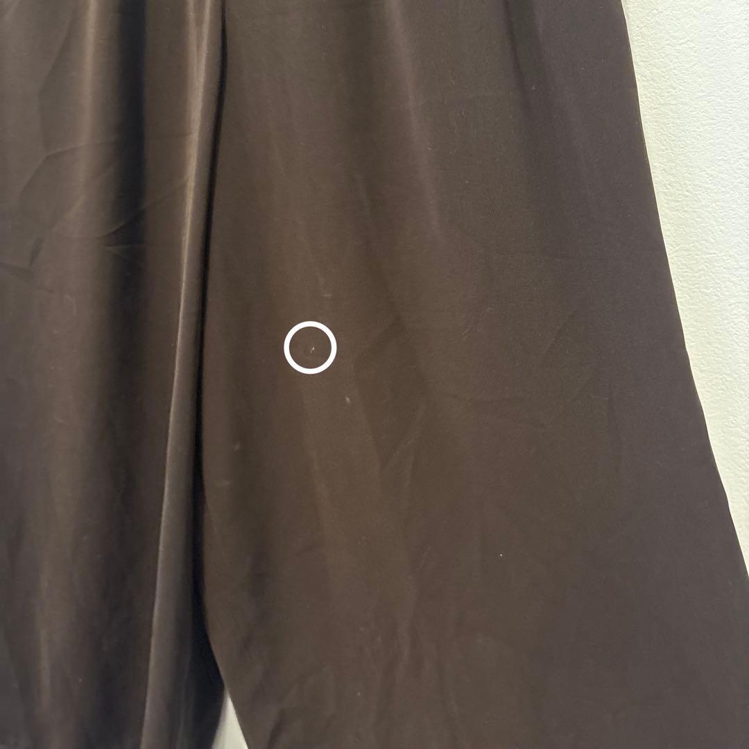 HIROKO BIS ガウチョ パンツ 茶 ブラウン　11 M相当 ワイド 5