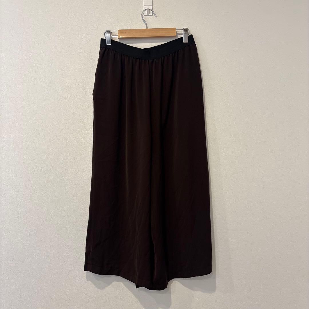 HIROKO BIS ガウチョ パンツ 茶 ブラウン　11 M相当 ワイド 6