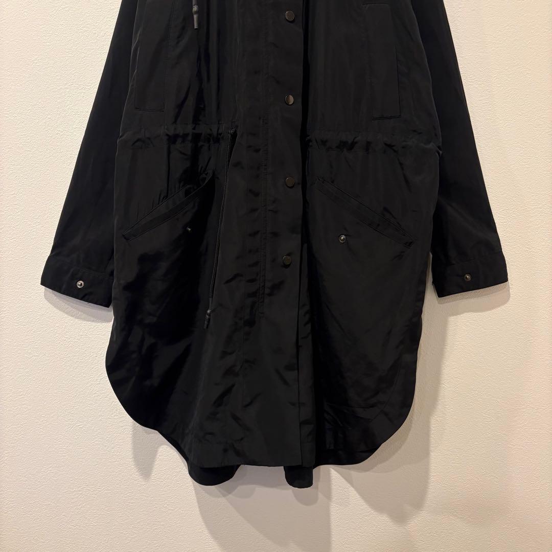 G2000 WOMAN モッズコート ロング フード 黒　ブラック32 34 5
